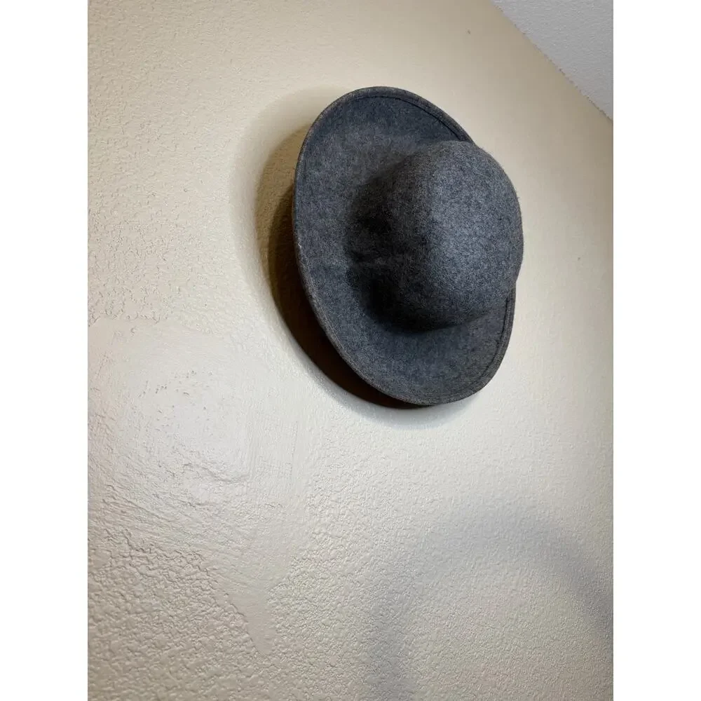 VTG Wool Bucket Modaine Heather Gray Boho Retro Made in USA Hat Women’s
